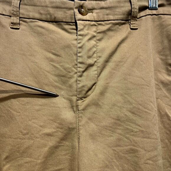 J. Crew Girlfriend Chino Pants Womens 14 Brown Cotton Stretch High Rise Tapered - Picture 5 of 16